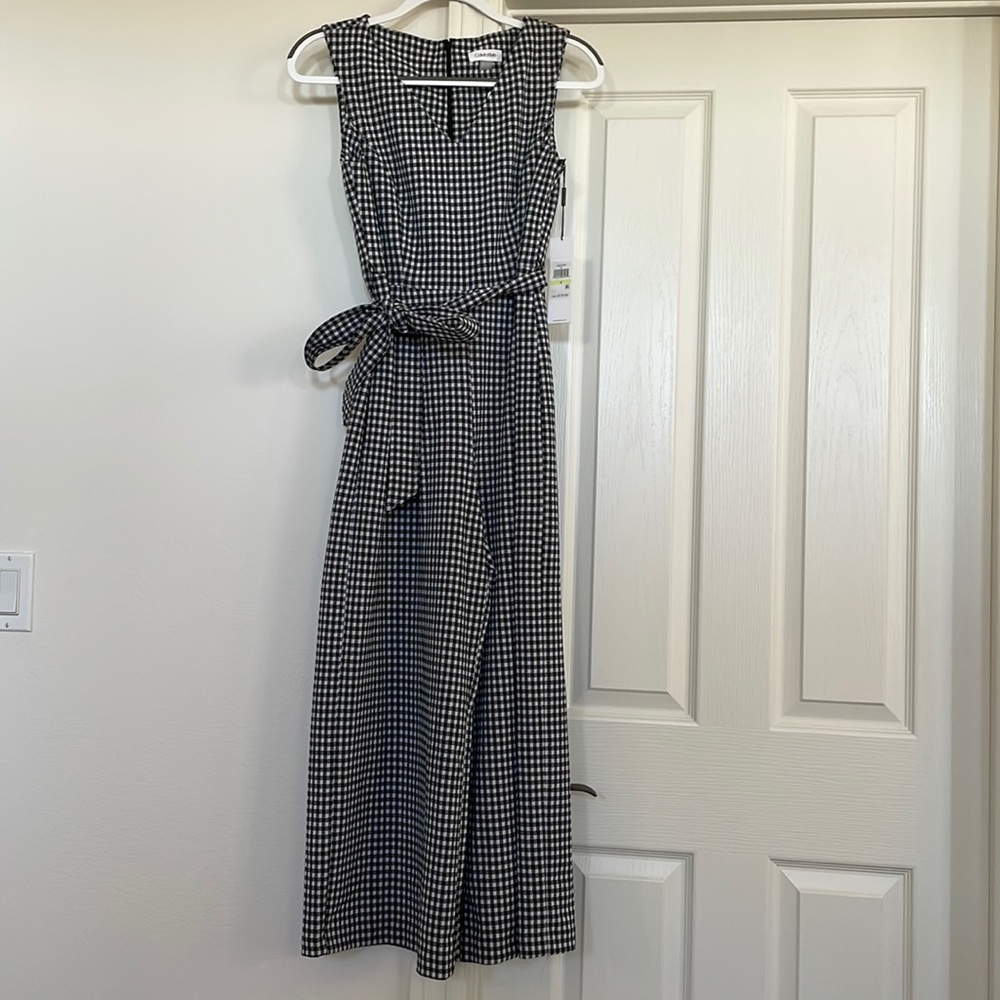 Calvin Klein gingham jumpsuit